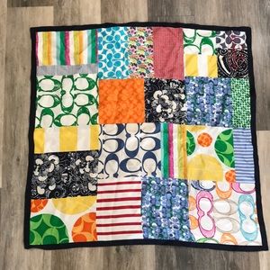 Coach Patterned Silk Scarf